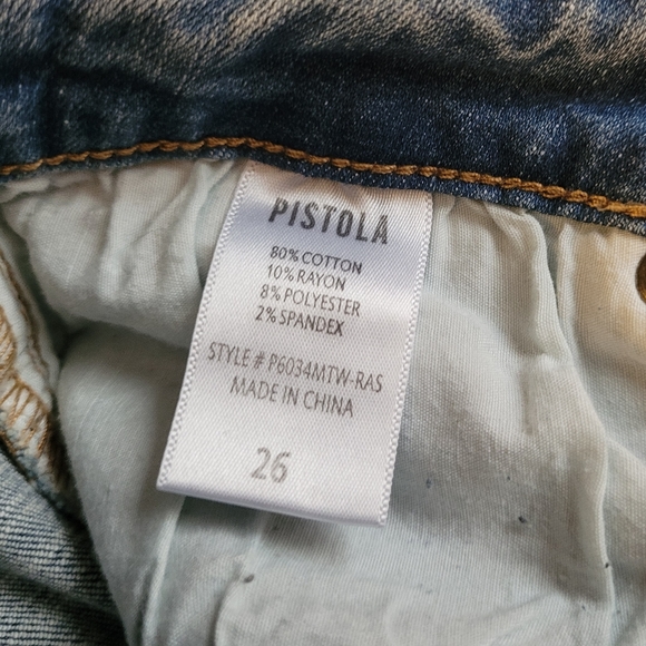 🌟 NWOT Pistola Jeans Mid Rise Skinny Ankle Jeans Size 26 - Picture 6 of 10